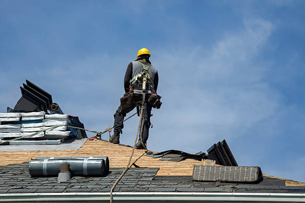Professional Roof Installation technician working in Marseilles, IL